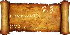 Fucsek Zalán névjegykártya